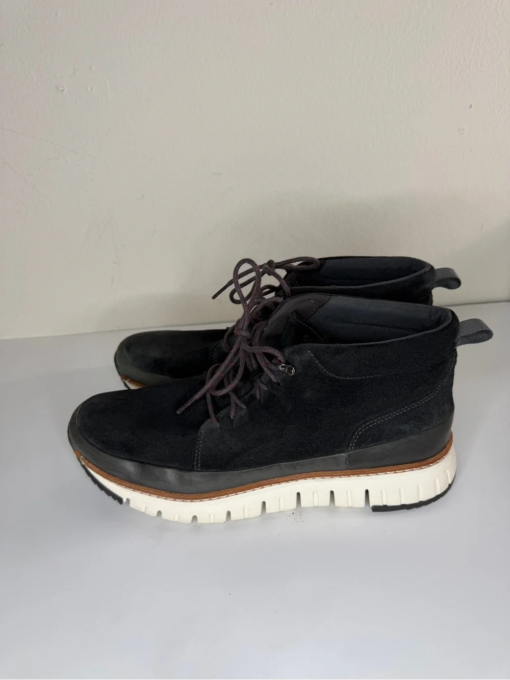 Cole Haan Zerogrand Rugged Men's Size 11M Chukka Boots Black Suede C28460
